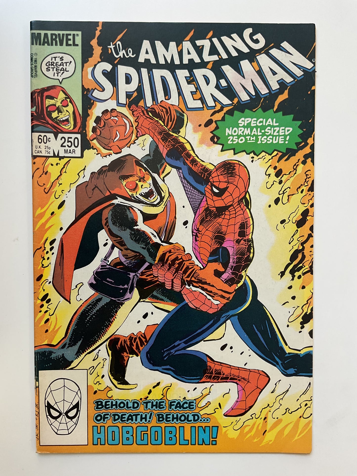 Amazing Spider-Man #250 1983 Marvel Comics Iconic Cover