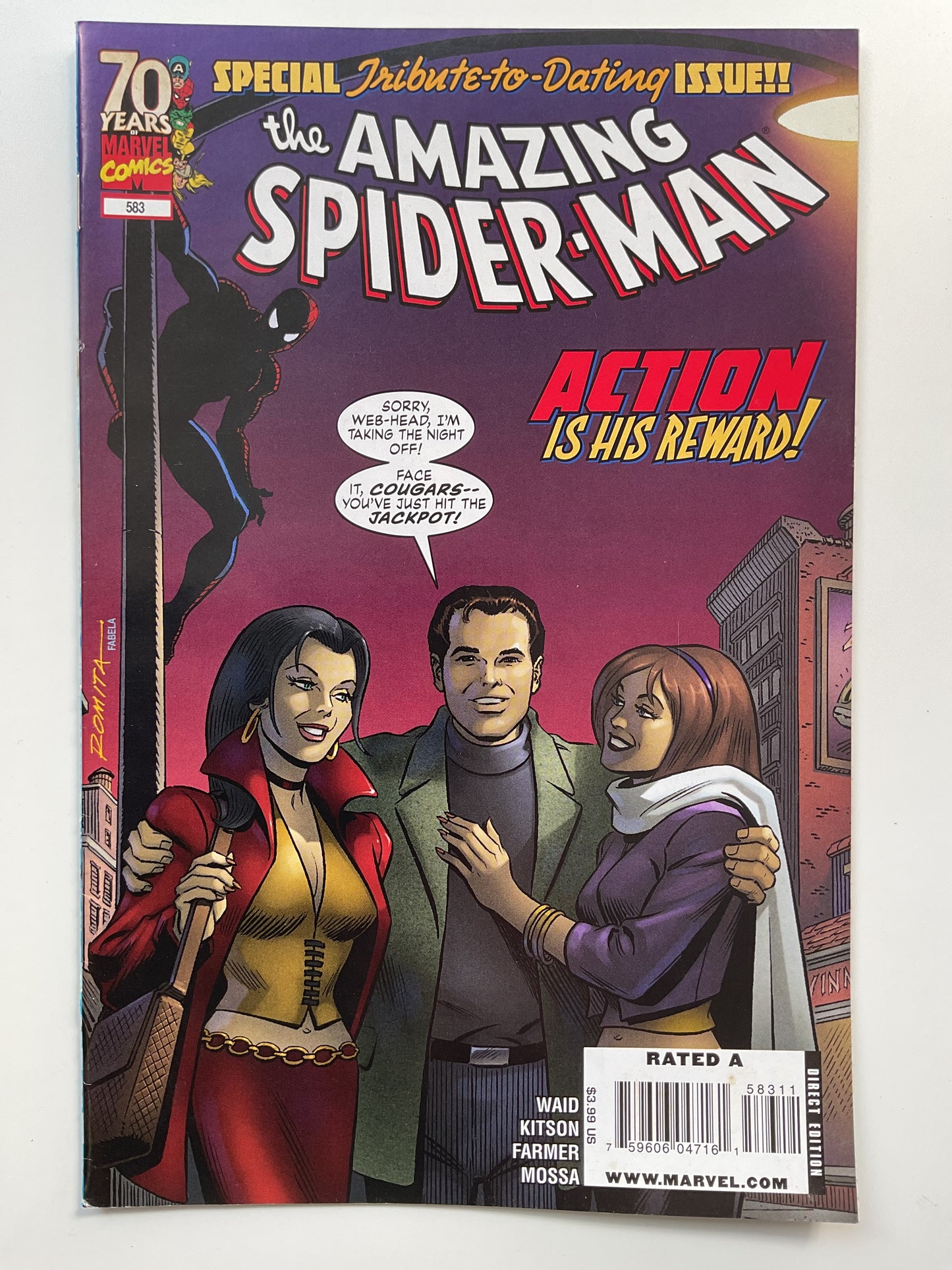 Amazing Spider-Man #583 2009 Marvel Comics Peter Parker Meets Barrack Obama