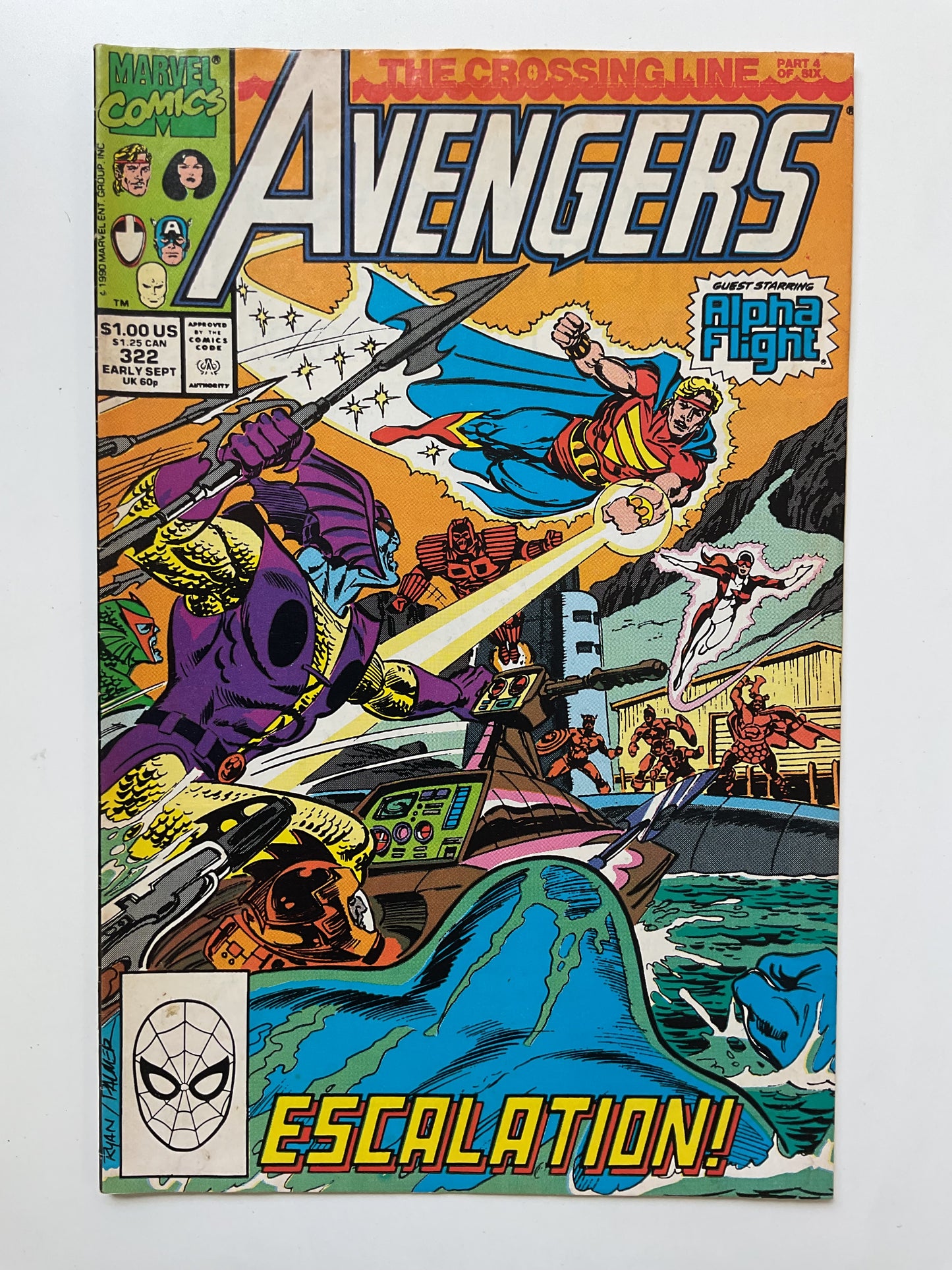 Avengers #322 1990 Marvel Comics