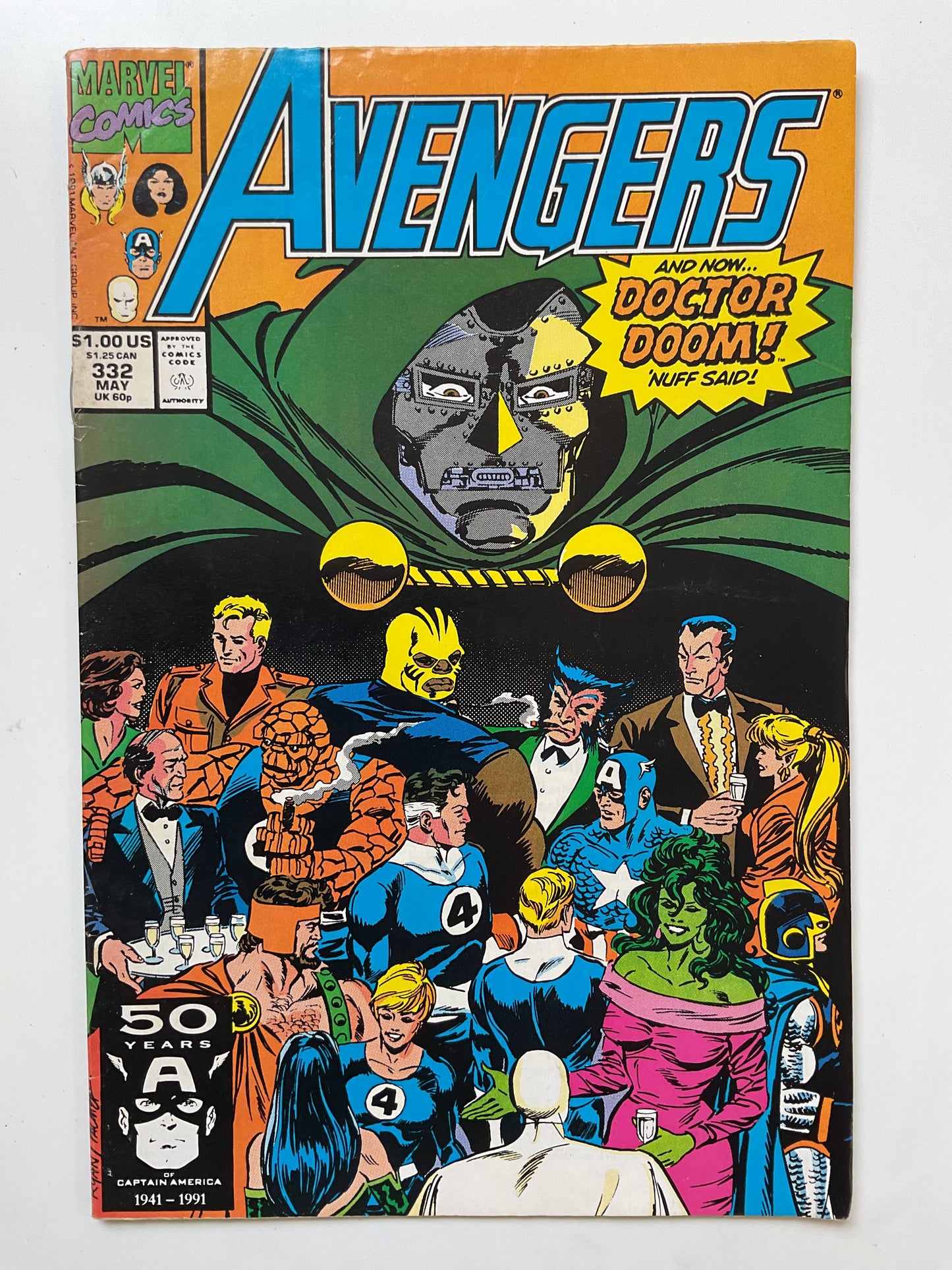 Avengers #332 1991 Marvel Comics