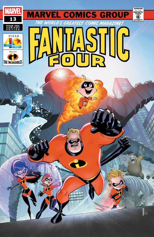 Fantastic Four #13 2026 Marvel Comics Baldeon Pixar 40th Anniversary Variant