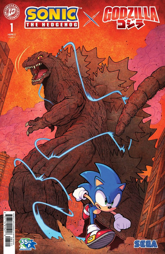 Sonic X Godzilla #1 2026 IDW Publishing