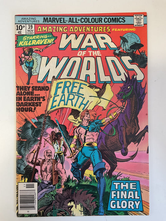 Amazing Adventures #39 1976 Marvel Comics War Of The Worlds