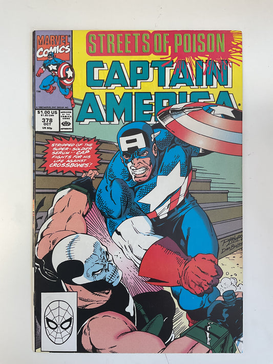 Captain America #378 1990 Marvel Comics