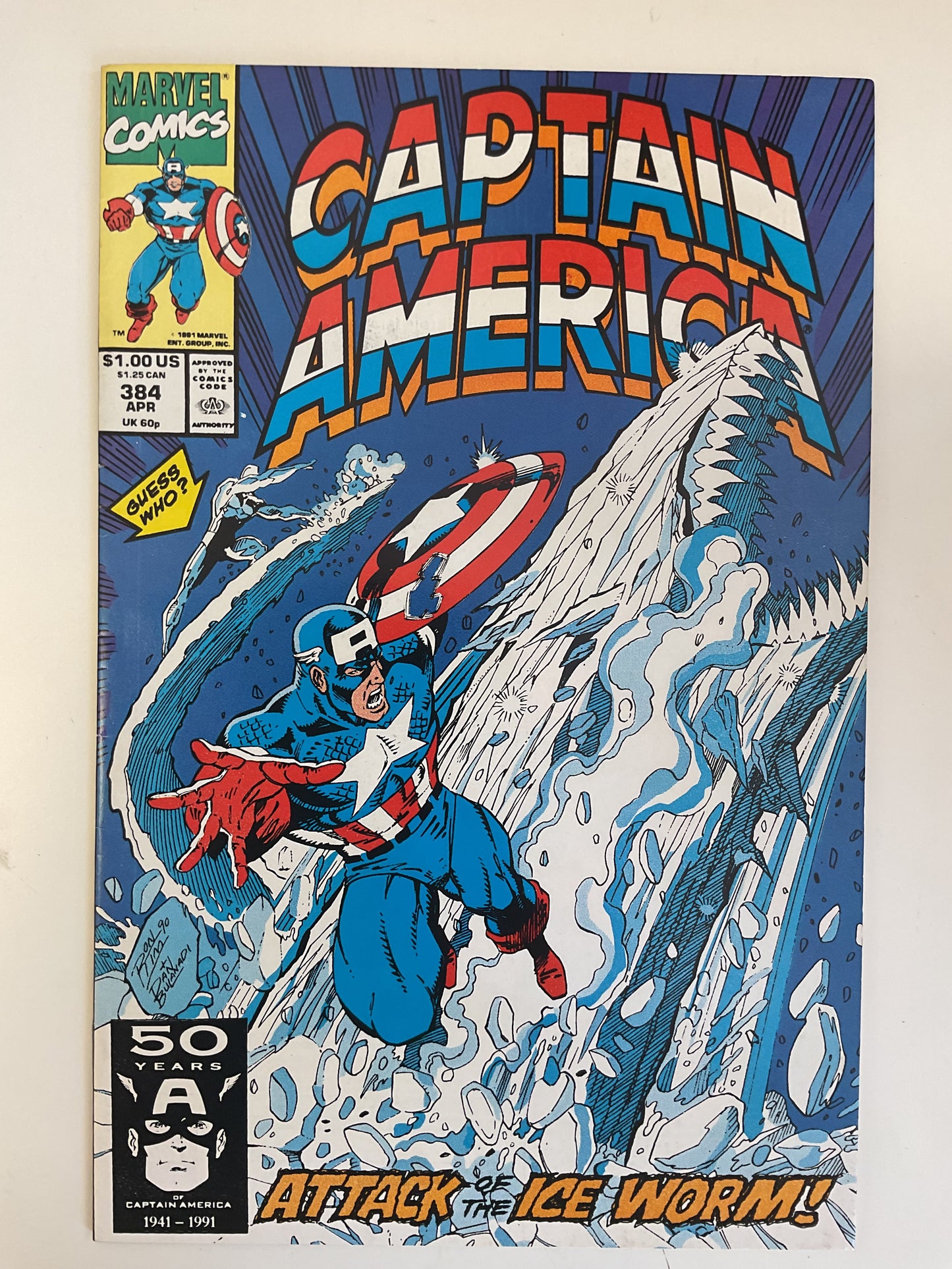 Captain America #384 1991 Marvel Comics