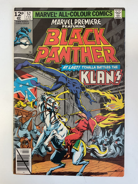 Marvel Premiere #52 1979 Marvel Comics Black Panther Vs KKK