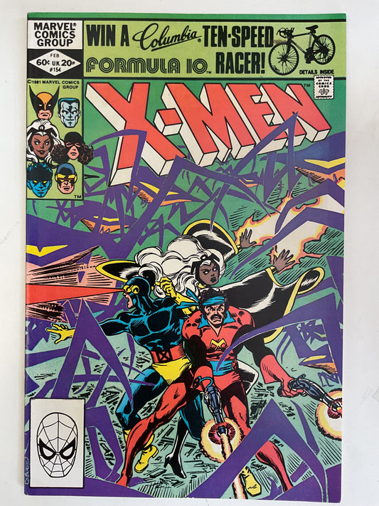 X-Men #154 1981 Marvel Comics Origin Of The Summers Family