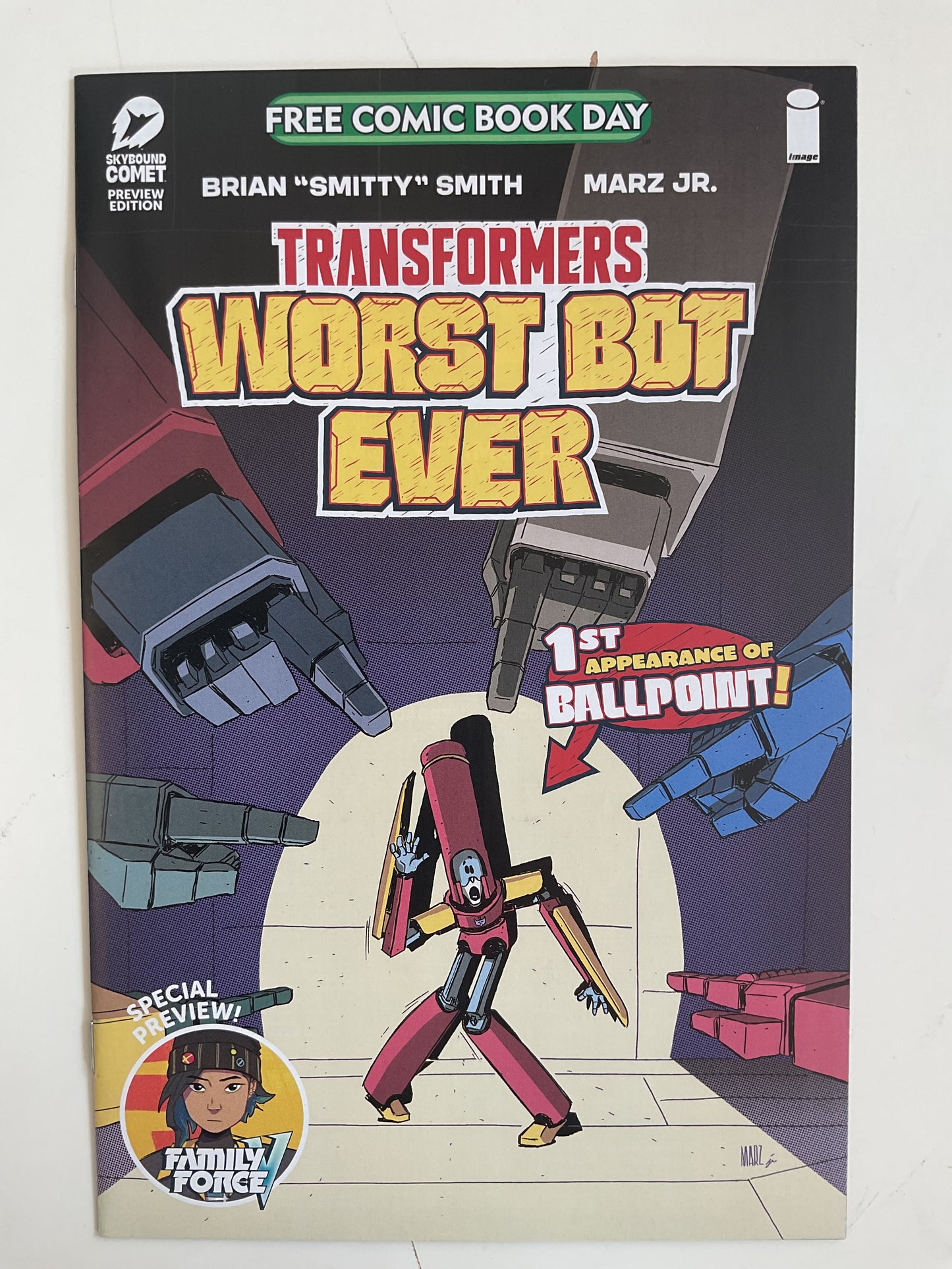 Free Comic Book Day Transformers Worst Bot Ever #1 2025 Image Comics Skybound Comet