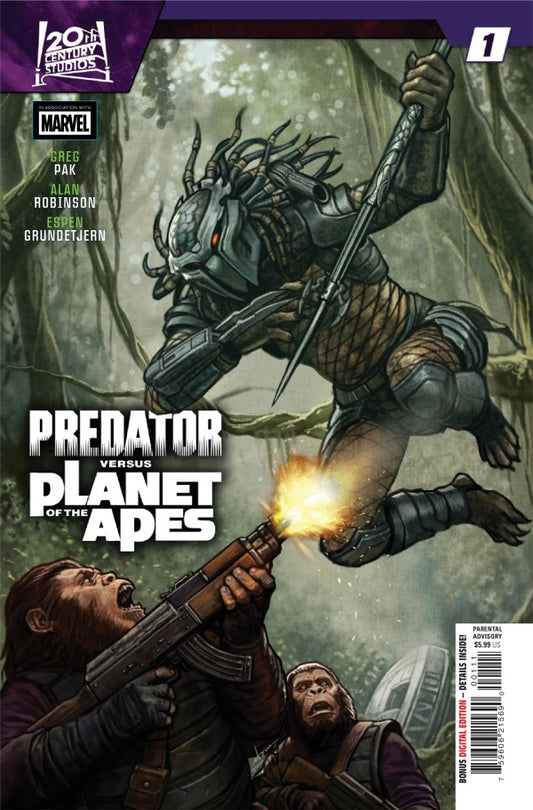 Predator Vs Planet Of The Apes #1 2026 Marvel Comics