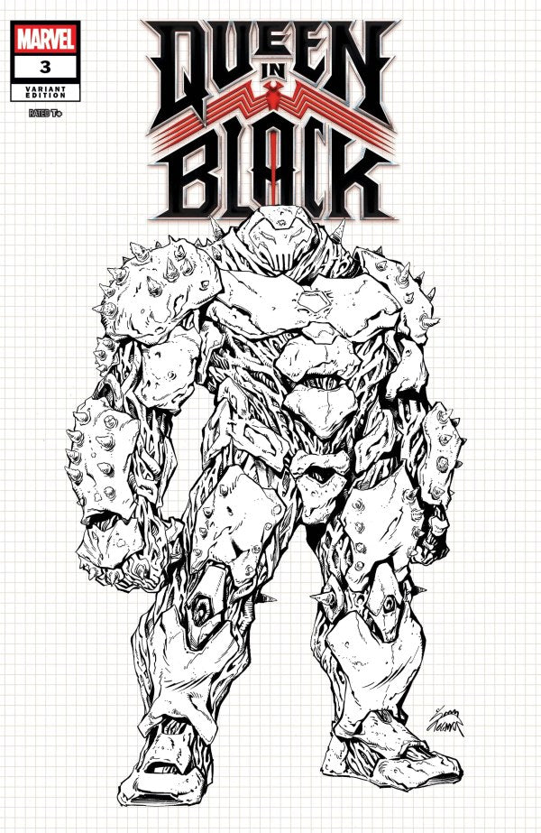 Queen In Black #3 2026 Marvel Comics 1:10 Stegman design Incentive Variant