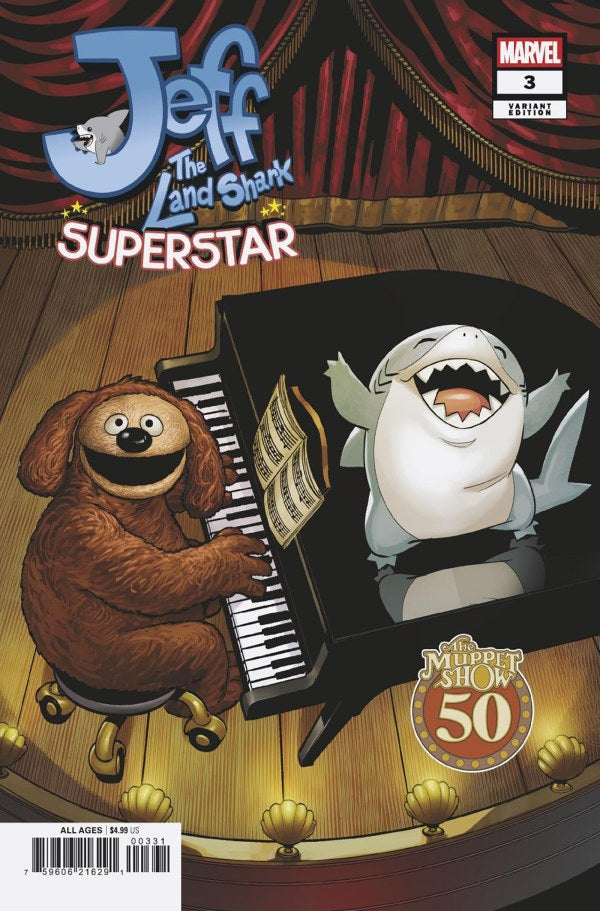Jeff The Landshark Superstar #3 2026 Marvel Comics Matteo Lolli Muppets Variant