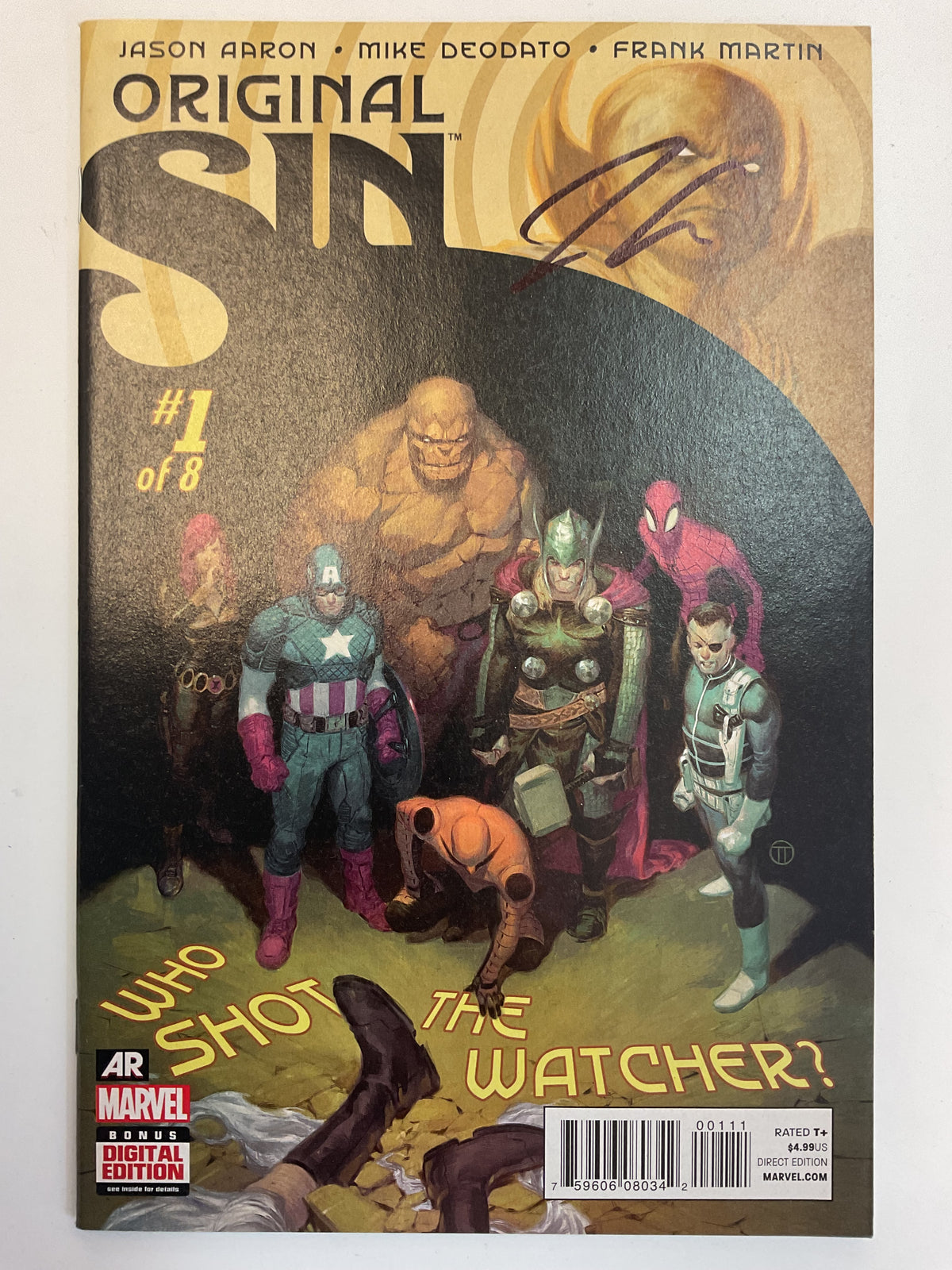 Original Sin #1-8 + Annual #1 2014 Marvel Comics Complete Series #1 Signed by Jason Aaron