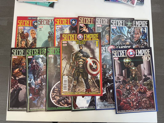 Secret Empire #0-10 + FCBD and Annual #1 2017 Marvel Comics Complete Series Mixed Covers