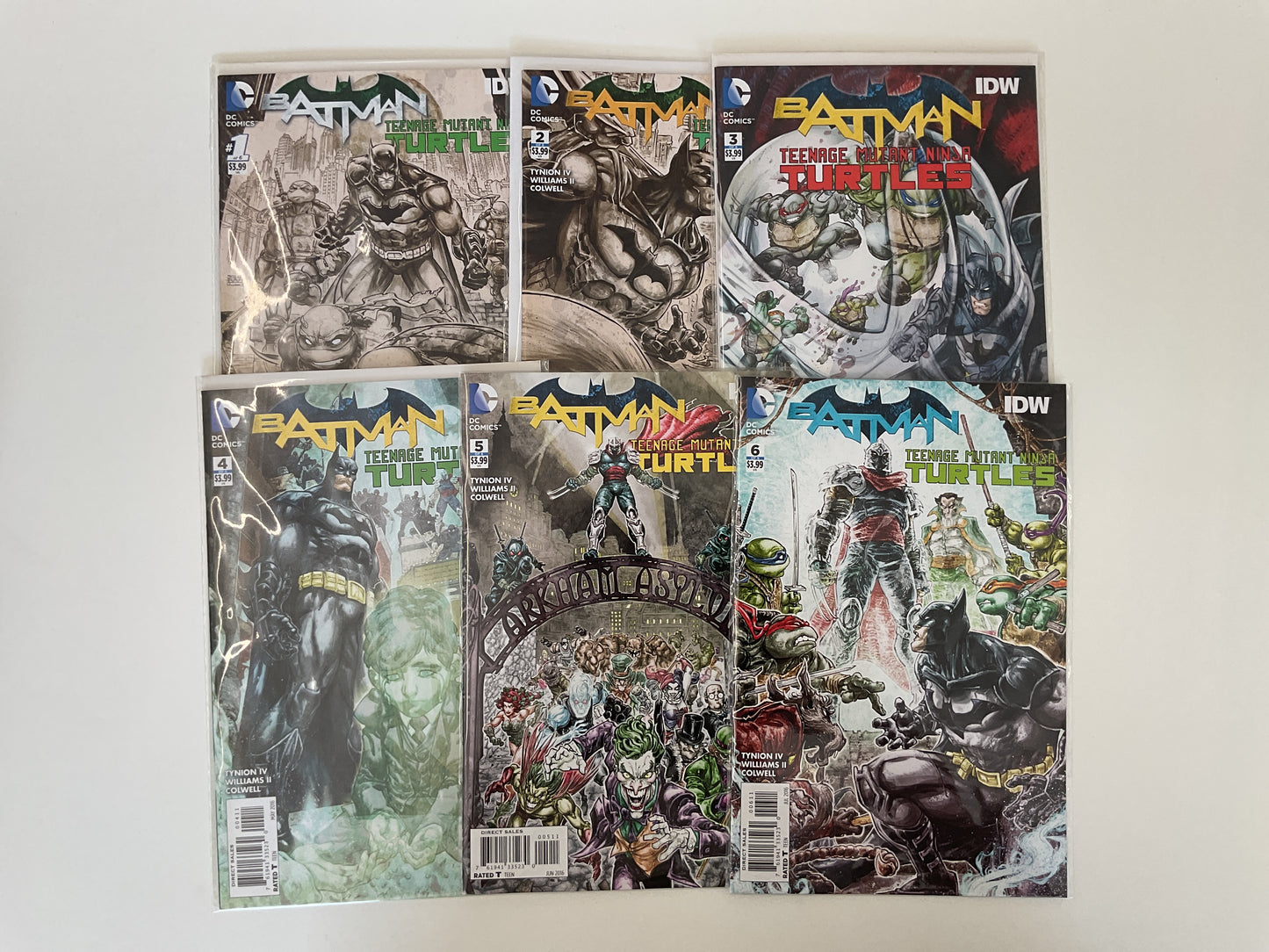 Batman Teenage Mutant Ninja Turtles #1-6 2016 Complete Series Mixed Printings