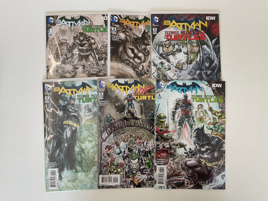 Batman Teenage Mutant Ninja Turtles #1-6 2016 Complete Series Mixed Printings