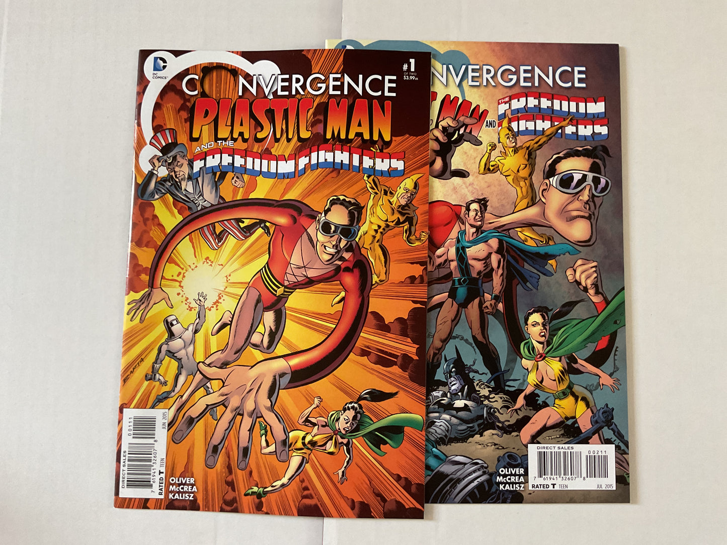 Convergence Plastic Man And The Freedom Fighters #1-2 2015 DC Comics Complete Series