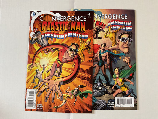 Convergence Plastic Man And The Freedom Fighters #1-2 2015 DC Comics Complete Series
