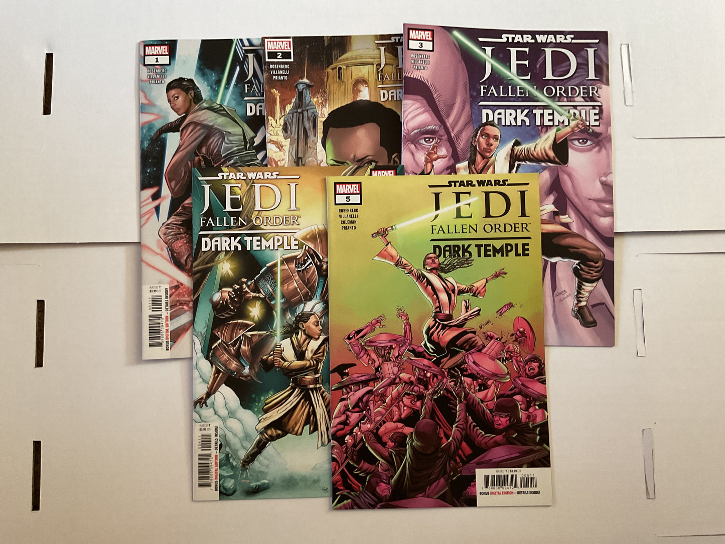 Star Wars Jedi Fallen Order Dark Temple #1-5 2019 Marvel Comics Complete Series Include 1st Appearance of Second Sister