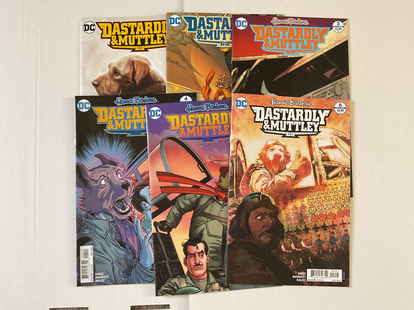 Dastardly & Muttley #1-6 2018 DC Comics Complete Series Mixed Covers