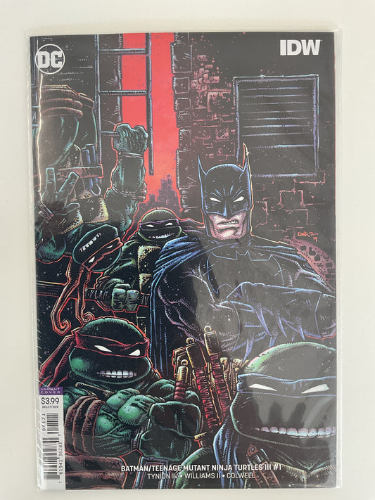 Batman Teenage Mutant Ninja Turtles III #1 2019 DC Comics IDW Publishing Eastman Variant