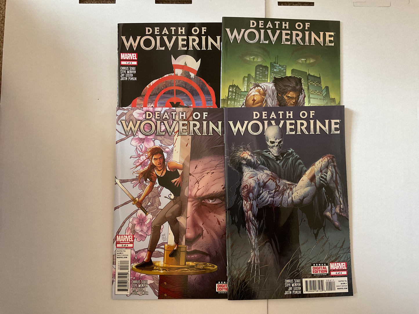 Death Of Wolverine #1-4 2014 Marvel Comics Complete Series