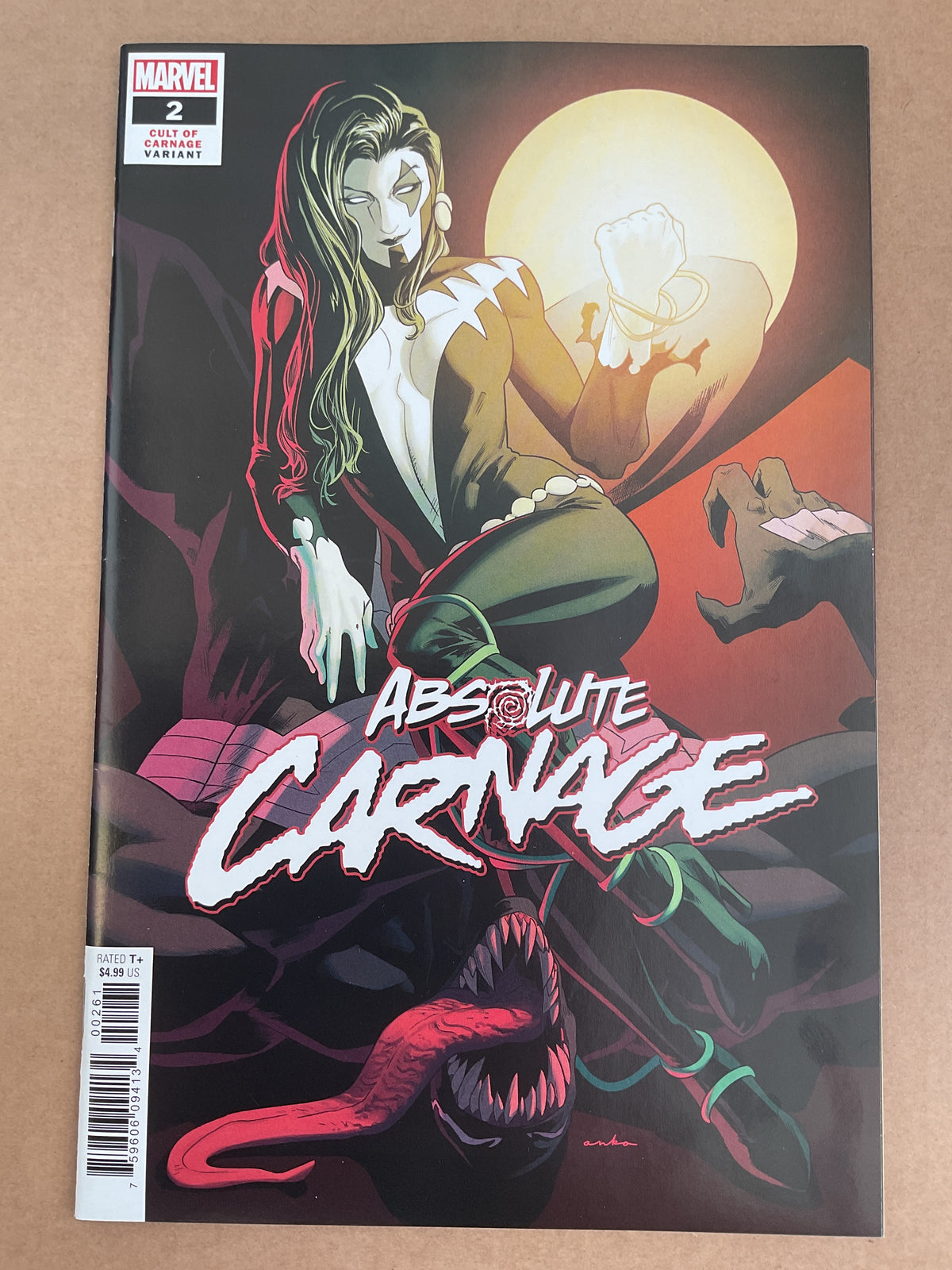 Absolute Carnage #2 2019 Marvel Comics 1:25 Anka Cult Of Carnage Variant