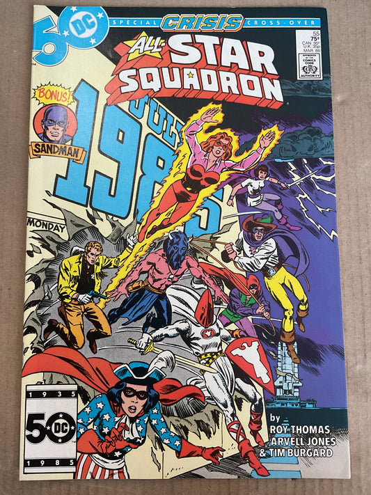 All-Star Squadron #55 1986 DC Comics Crisis On Infinite Earths