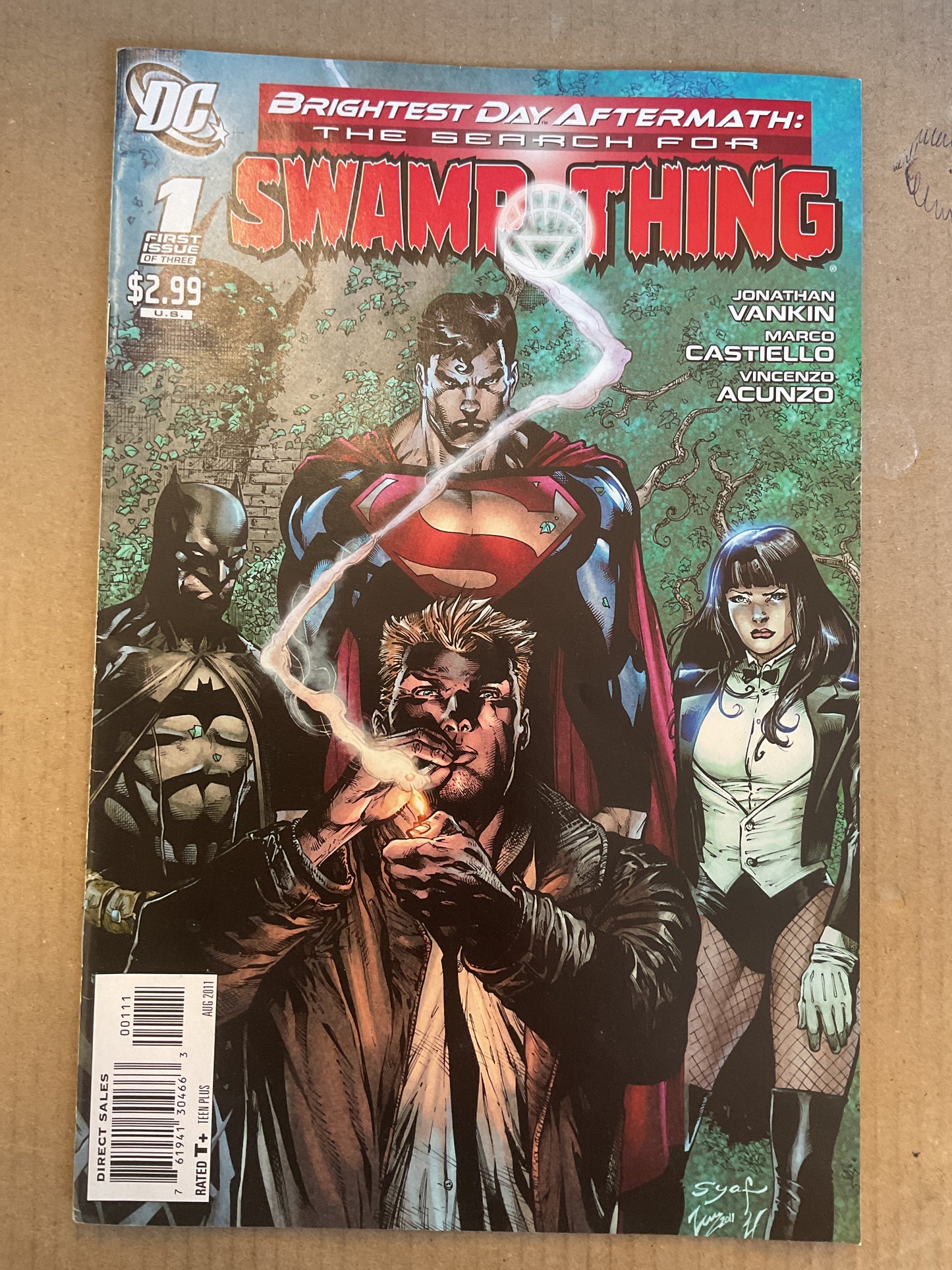 Brightest Day Aftermath: The Search For Swamp Thing #1 2011 DC Comics