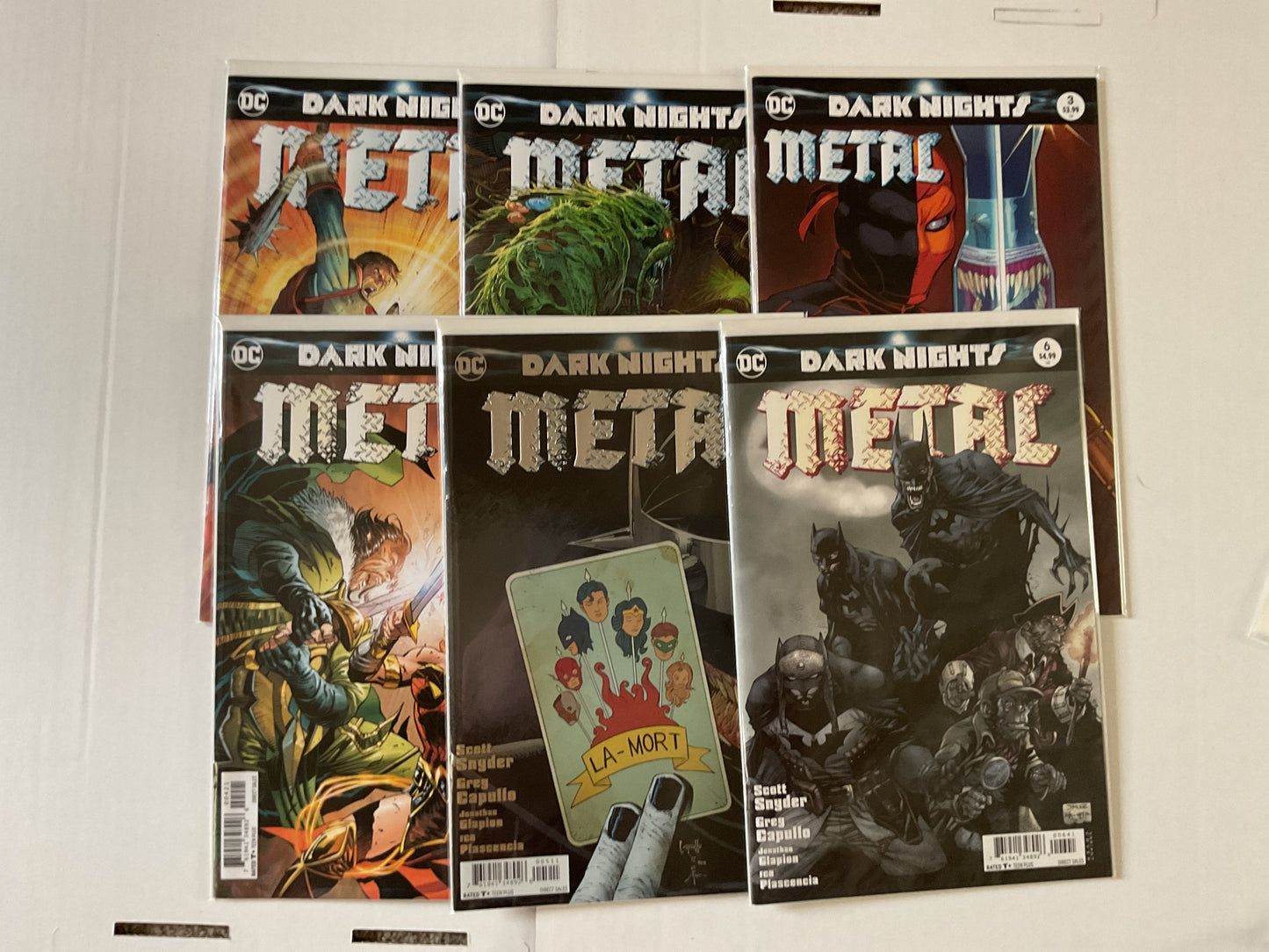 Dark Nights Metal #1-6 2017 DC Comics Complete Series Mixed Covers
