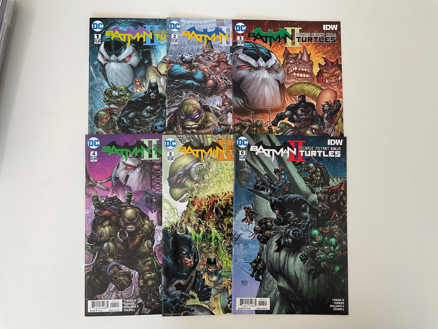Batman Teenage Mutant Ninja Turtles II #1-6 2018 DC Comics IDW Publishing Complete Series