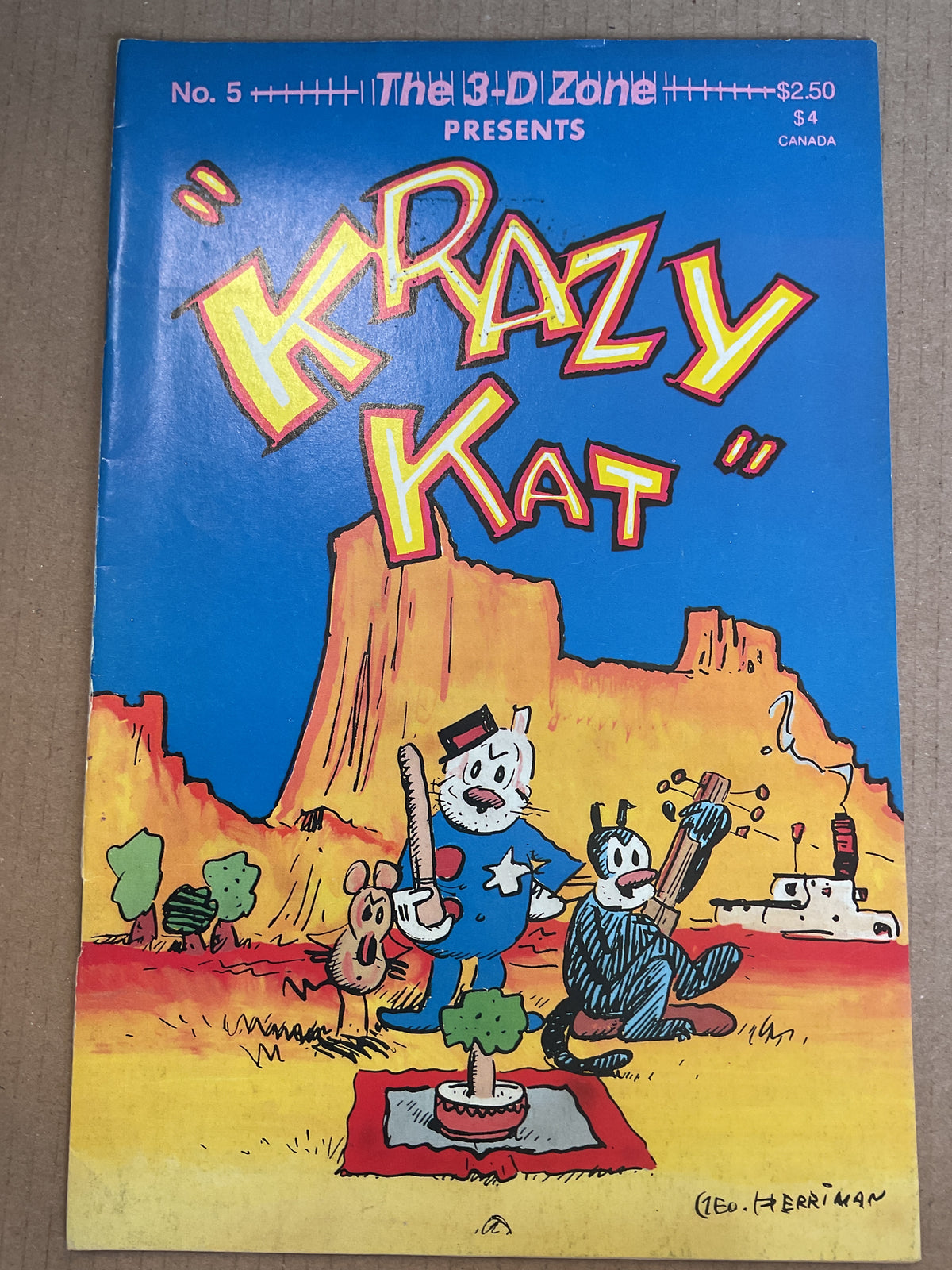 The 3-D Zone #5 1987 Krazy Kat