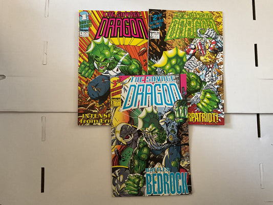 Savage Dragon #1-3 1992 Image Comics Complete Series