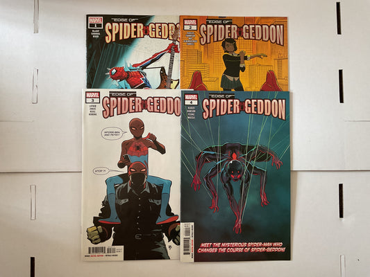 Edge Of Spider-Geddon #1-4 2018 Marvel Comics Complete Series Includes 1st Appearance Of Addy Brock