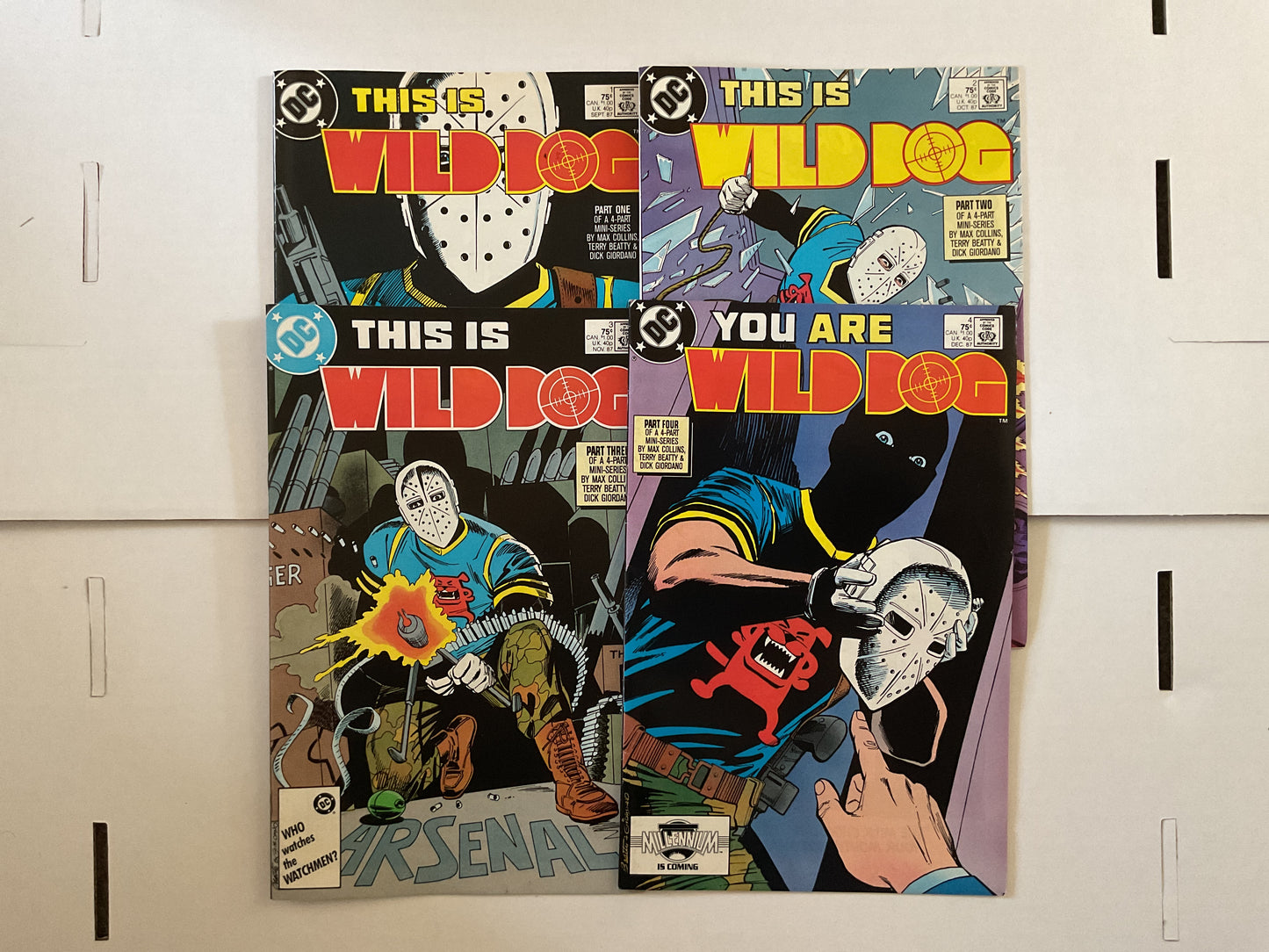 Wild Dog #1-4 1987 DC Comics Inc 1st Appearance Of Wild Dog Complete Series